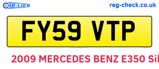 FY59VTP are the vehicle registration plates.