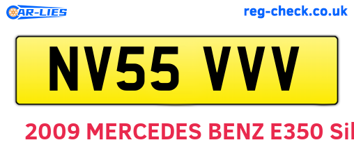 NV55VVV are the vehicle registration plates.