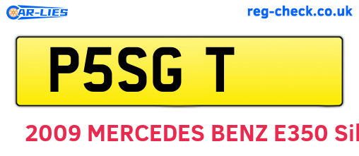 P5SGT are the vehicle registration plates.