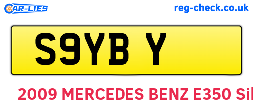 S9YBY are the vehicle registration plates.