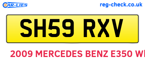 SH59RXV are the vehicle registration plates.