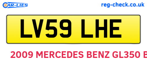LV59LHE are the vehicle registration plates.