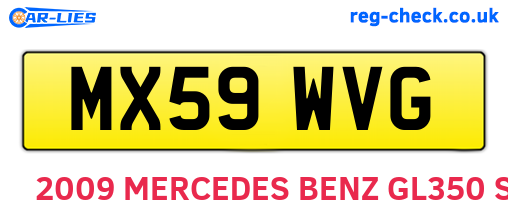 MX59WVG are the vehicle registration plates.