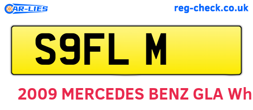 S9FLM are the vehicle registration plates.
