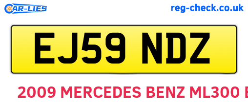 EJ59NDZ are the vehicle registration plates.