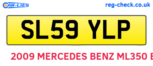 SL59YLP are the vehicle registration plates.