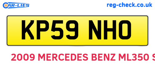 KP59NHO are the vehicle registration plates.