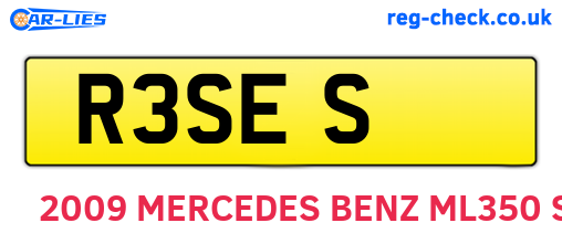 R3SES are the vehicle registration plates.