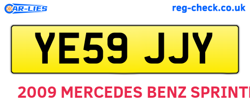 YE59JJY are the vehicle registration plates.