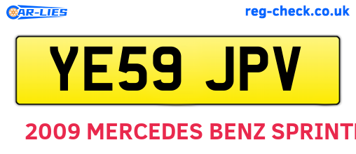 YE59JPV are the vehicle registration plates.