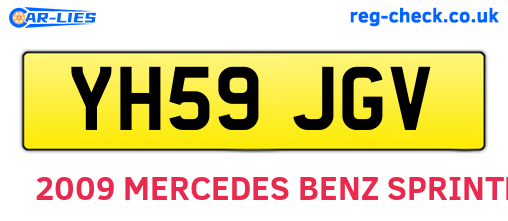 YH59JGV are the vehicle registration plates.