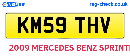 KM59THV are the vehicle registration plates.