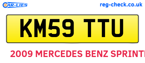 KM59TTU are the vehicle registration plates.