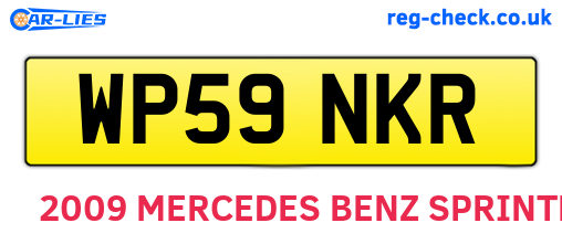 WP59NKR are the vehicle registration plates.