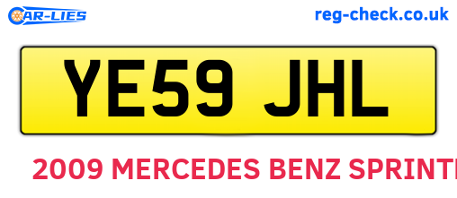 YE59JHL are the vehicle registration plates.