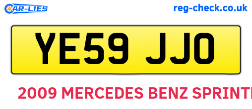 YE59JJO are the vehicle registration plates.