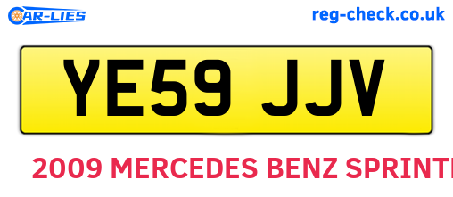 YE59JJV are the vehicle registration plates.