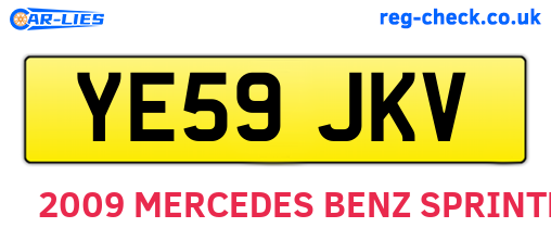 YE59JKV are the vehicle registration plates.