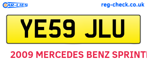 YE59JLU are the vehicle registration plates.