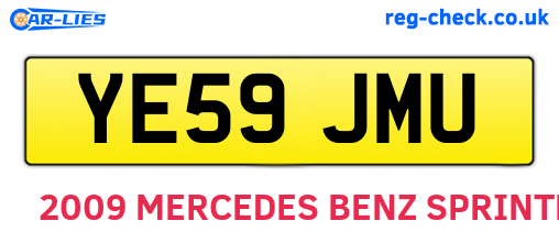 YE59JMU are the vehicle registration plates.