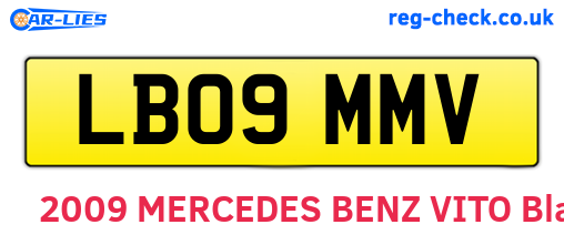 LB09MMV are the vehicle registration plates.