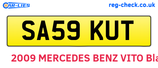 SA59KUT are the vehicle registration plates.