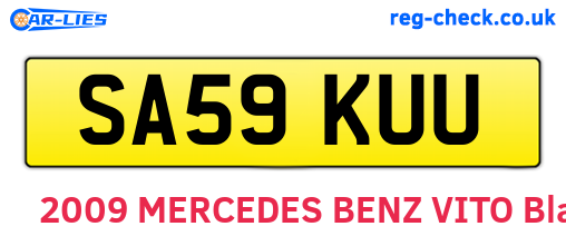 SA59KUU are the vehicle registration plates.