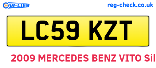 LC59KZT are the vehicle registration plates.