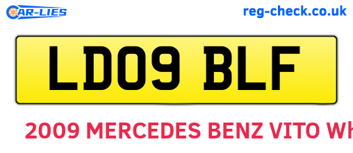 LD09BLF are the vehicle registration plates.