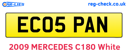 EC05PAN are the vehicle registration plates.