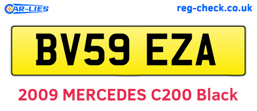 BV59EZA are the vehicle registration plates.