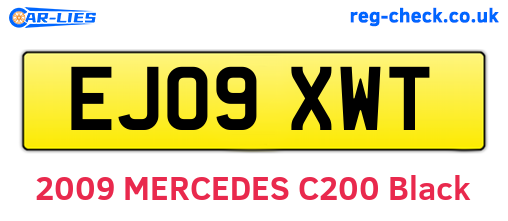 EJ09XWT are the vehicle registration plates.