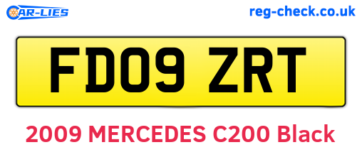 FD09ZRT are the vehicle registration plates.