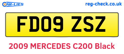 FD09ZSZ are the vehicle registration plates.