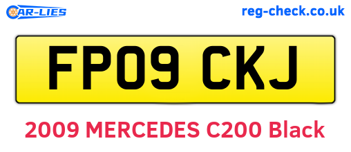 FP09CKJ are the vehicle registration plates.