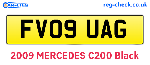 FV09UAG are the vehicle registration plates.