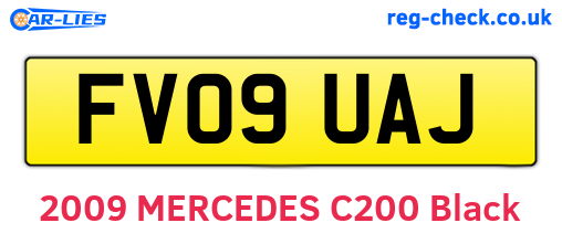 FV09UAJ are the vehicle registration plates.