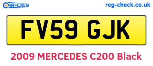 FV59GJK are the vehicle registration plates.