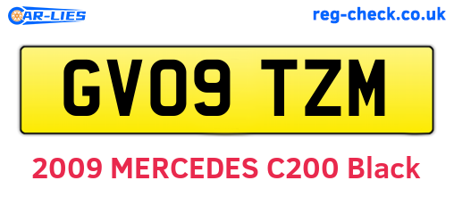 GV09TZM are the vehicle registration plates.