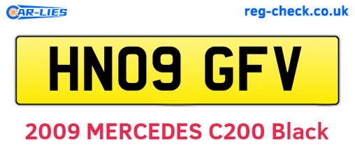 HN09GFV are the vehicle registration plates.