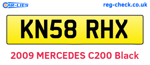 KN58RHX are the vehicle registration plates.