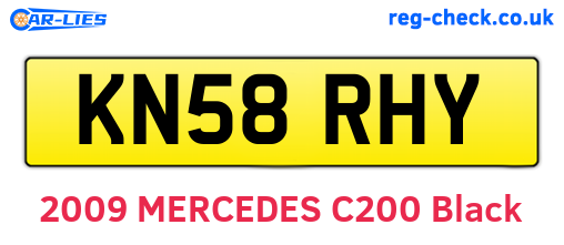 KN58RHY are the vehicle registration plates.