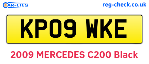 KP09WKE are the vehicle registration plates.