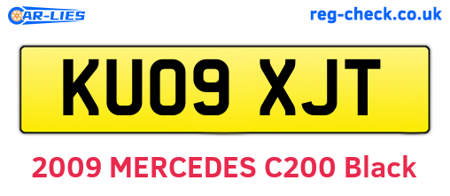 KU09XJT are the vehicle registration plates.