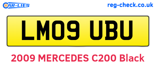 LM09UBU are the vehicle registration plates.