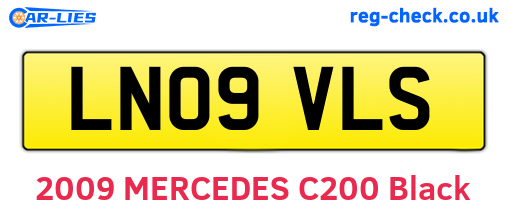 LN09VLS are the vehicle registration plates.