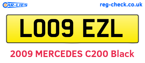 LO09EZL are the vehicle registration plates.