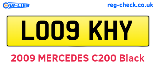 LO09KHY are the vehicle registration plates.