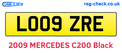 LO09ZRE are the vehicle registration plates.