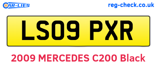 LS09PXR are the vehicle registration plates.
